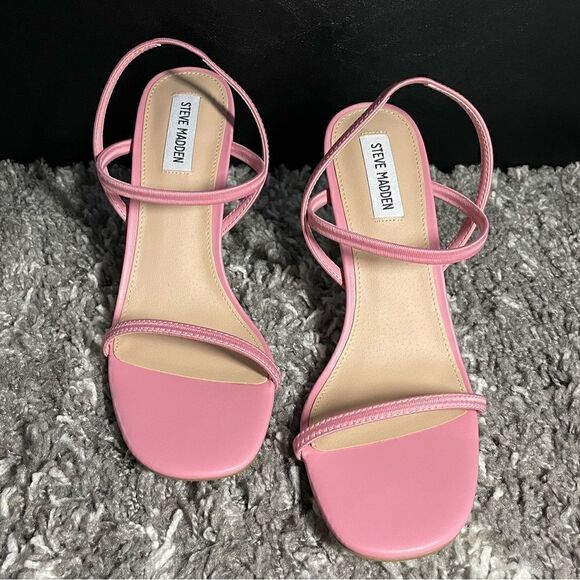 NIB Steve Madden Snap Strappy Heels - Picture 2 of 9